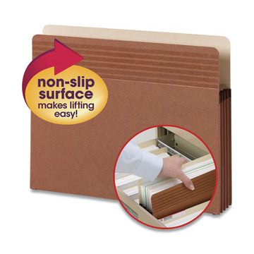Smead® Easy Grip Pockets, 3.5" Expansion, Letter Size, Redrope, 25-box freeshipping - TVN Wholesale